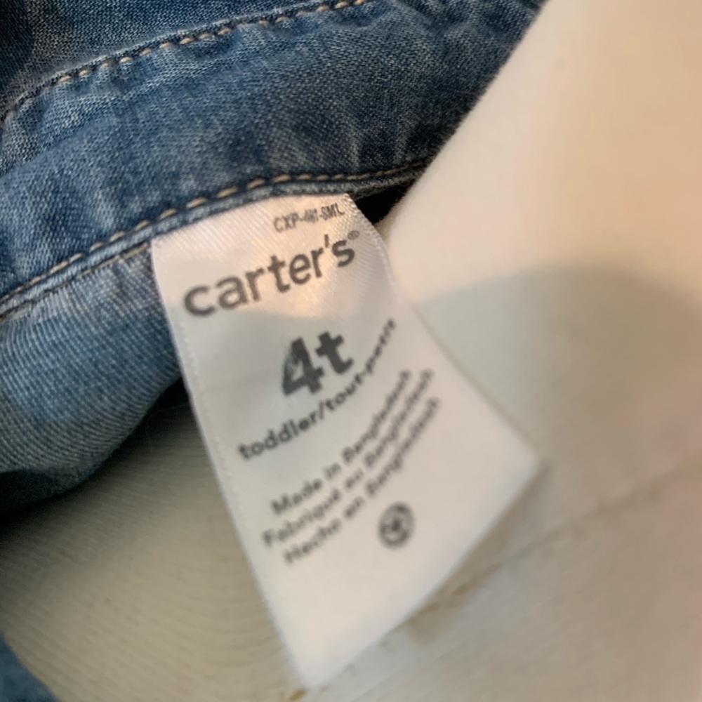 Carter’s Smile Denim Dress - Picture 7 of 8